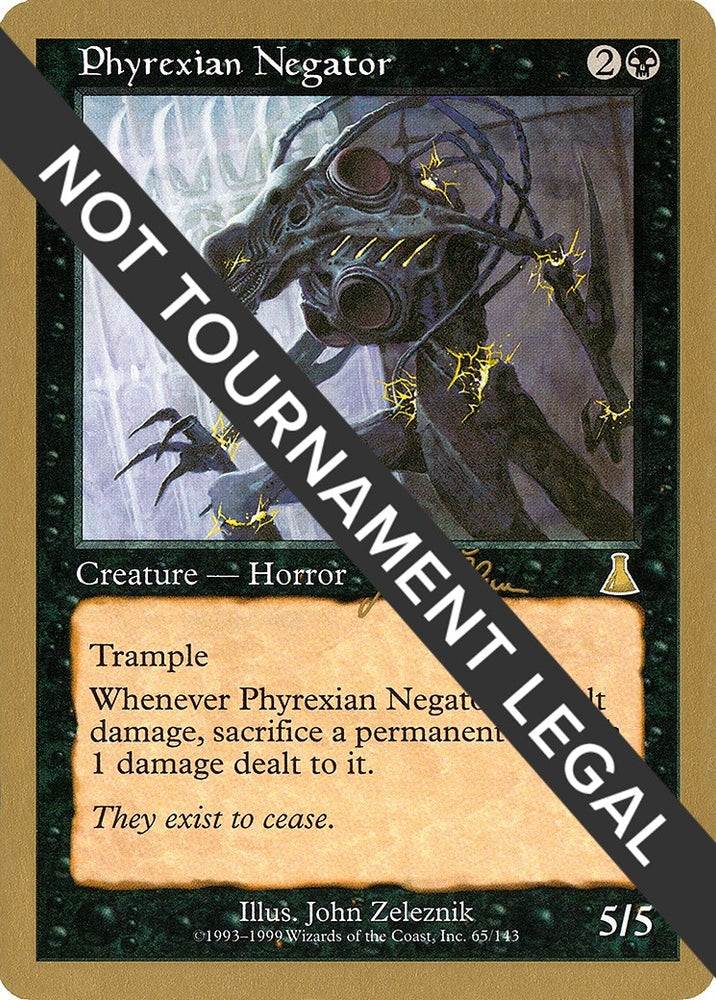 Image for Phyrexian Negator - 1999 Jakub Slemr (UDS) [World Championship Decks]