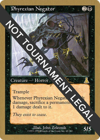 Image for Phyrexian Negator - 1999 Jakub Slemr (UDS) [World Championship Decks]
