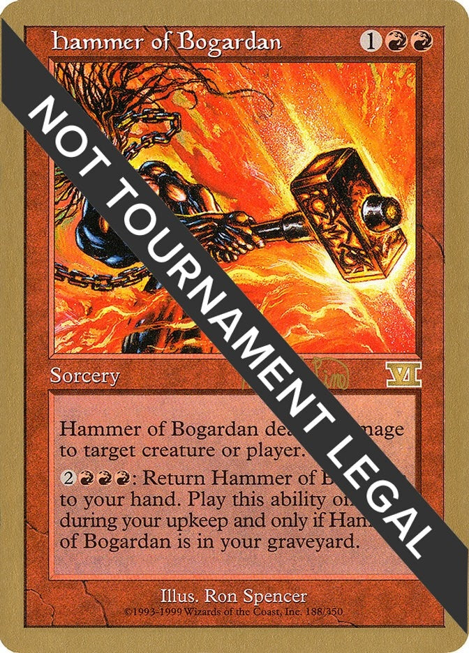 Image for Hammer of Bogardan - 1999 Mark Le Pine (6ED) [World Championship Decks]