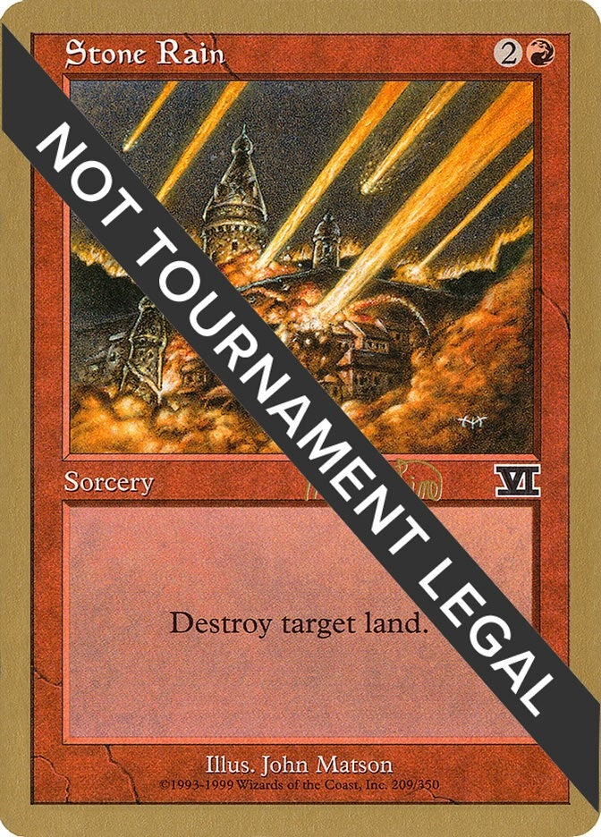 Image for Stone Rain - 1999 Mark Le Pine (6ED) [World Championship Decks]