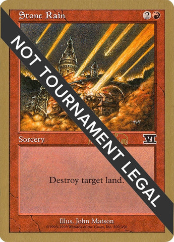 Image for Stone Rain - 1999 Mark Le Pine (6ED) [World Championship Decks]
