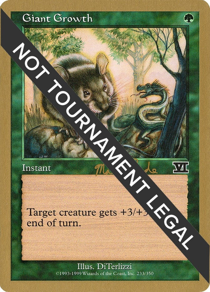 Image for Giant Growth - 1999 Matt Linde (6ED) [World Championship Decks]