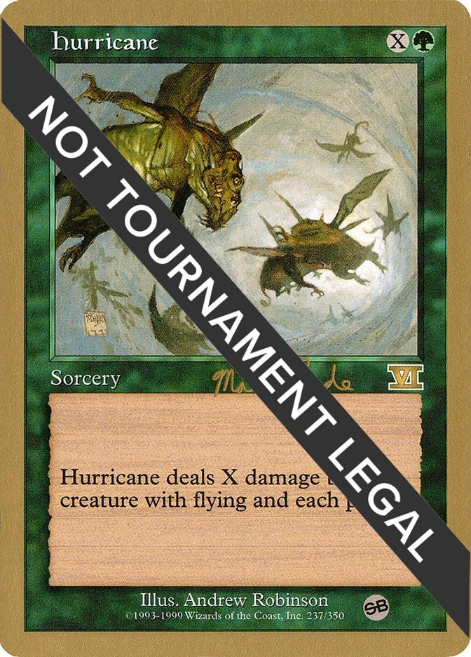 Image for Hurricane - 1999 Matt Linde (6ED) (SB) [World Championship Decks]