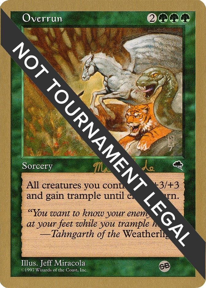 Image for Overrun - 1999 Matt Linde (TMP) (SB) [World Championship Decks]