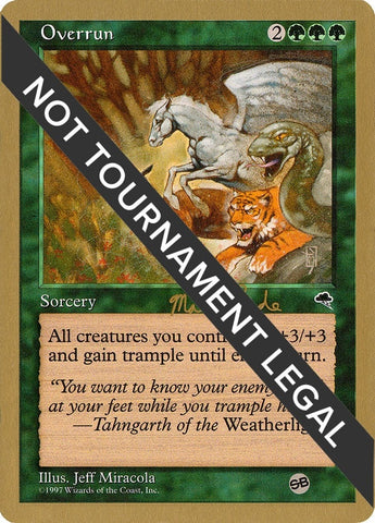 Image for Overrun - 1999 Matt Linde (TMP) (SB) [World Championship Decks]