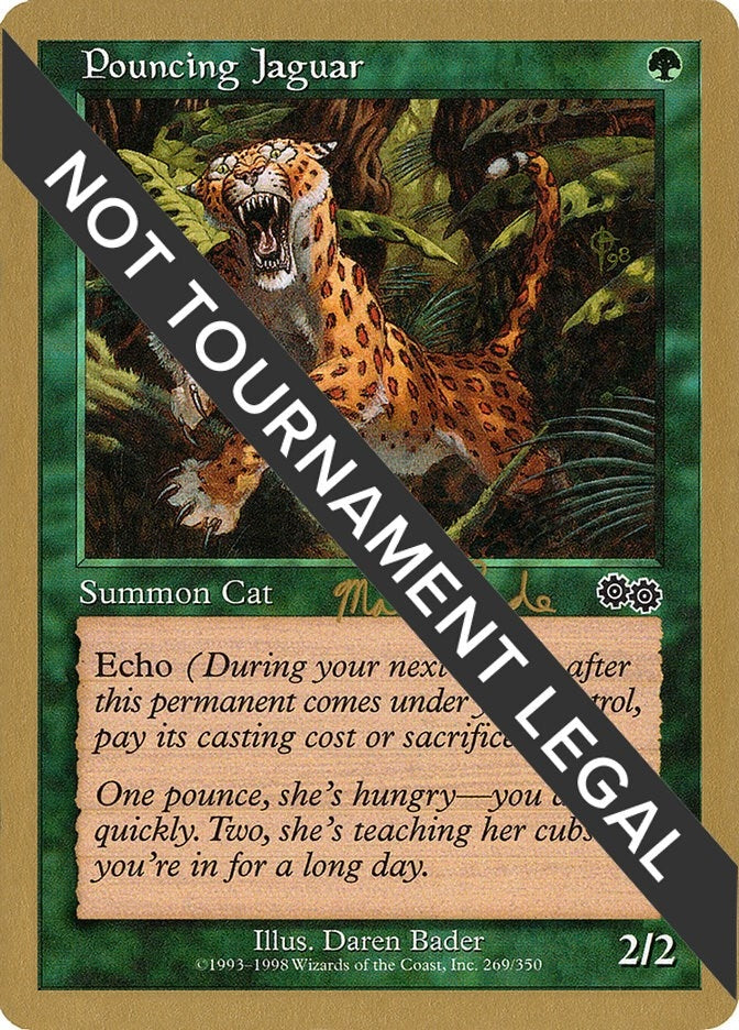 Image for Pouncing Jaguar - 1999 Matt Linde (USG) - Magic: The Gathering