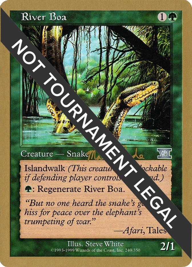 Image for River Boa - 1999 Matt Linde (6ED) [World Championship Decks]