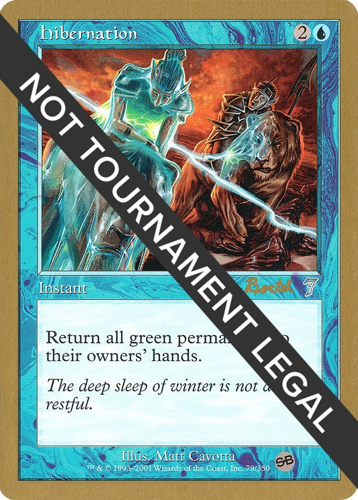 Image for Hibernation - 2001 Alex Borteh (7ED) (SB) [World Championship Decks]