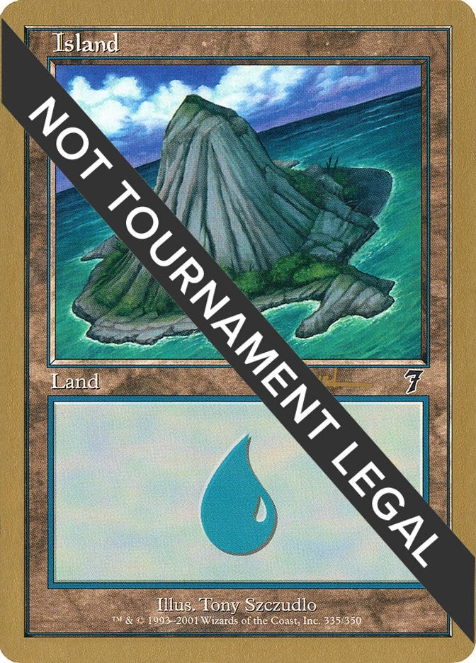 Image for Island (335) - 2001 Alex Borteh (7ED) [World Championship Decks]