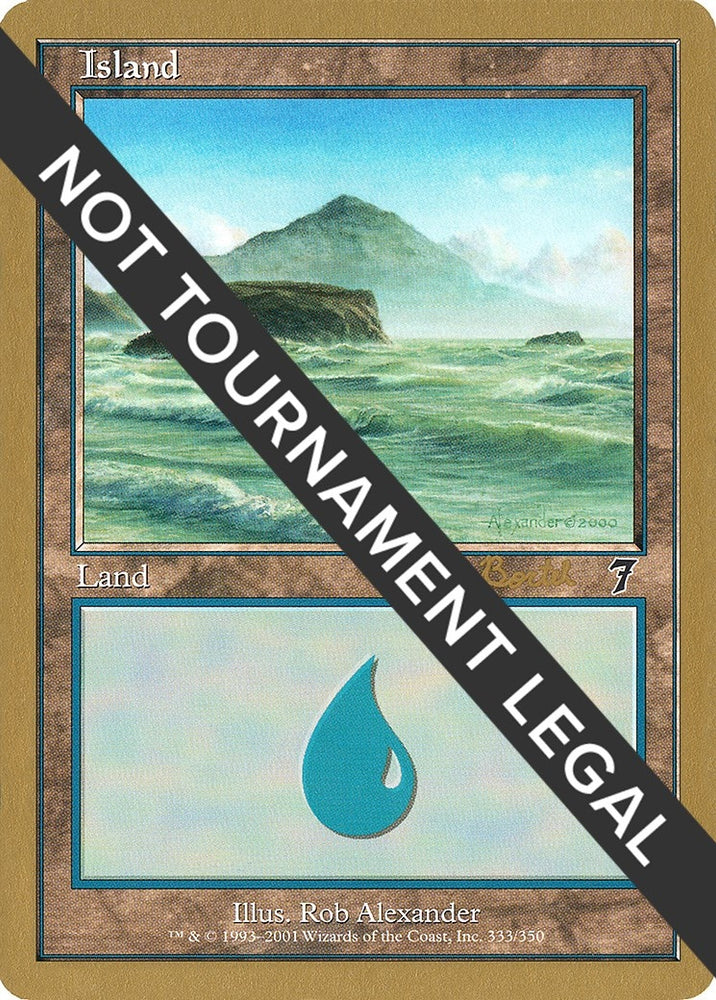 Image for Island (333) - 2001 Alex Borteh (7ED) [World Championship Decks]