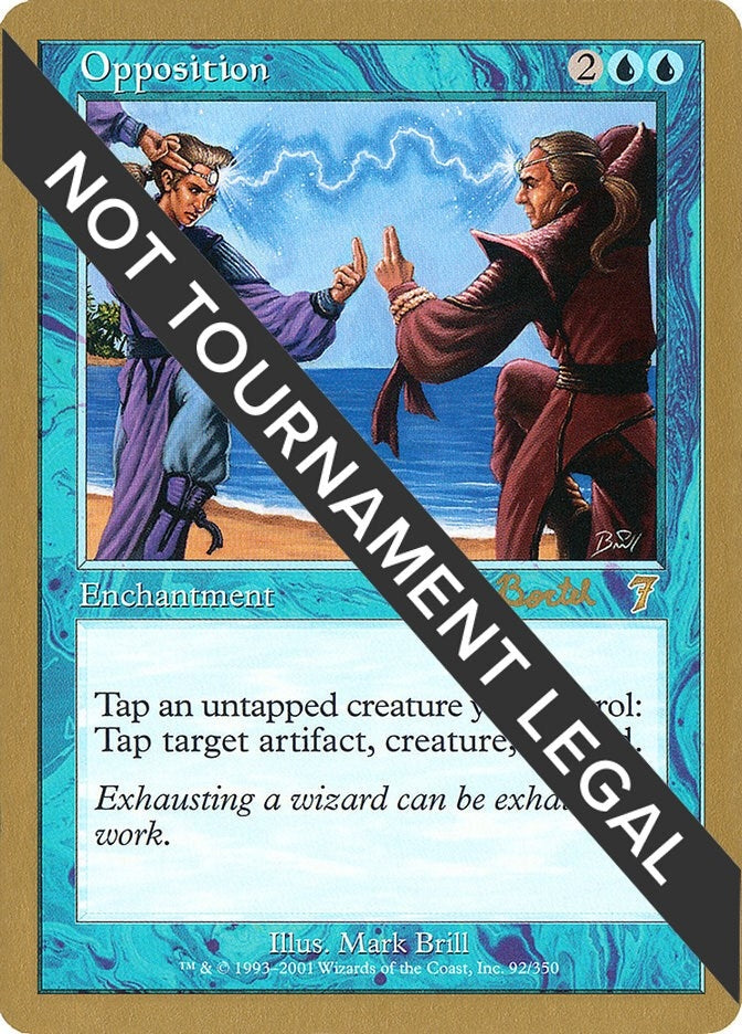 Image for Opposition - 2001 Alex Borteh (7ED) [World Championship Decks]