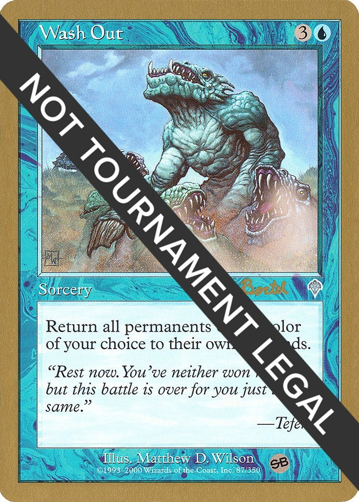 Image for Wash Out - 2001 Alex Borteh (INV) (SB) [World Championship Decks]