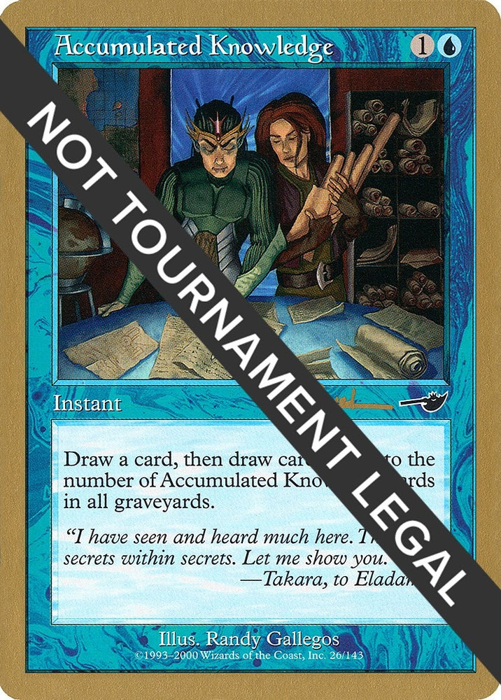 Image for Accumulated Knowledge - 2001 Antoine Ruel (NMS) [World Championship Decks]