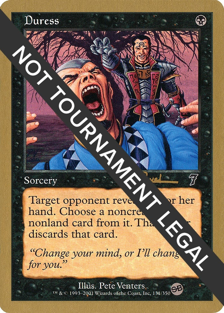 Image for Duress - 2001 Antoine Ruel (7ED) (SB) [World Championship Decks]