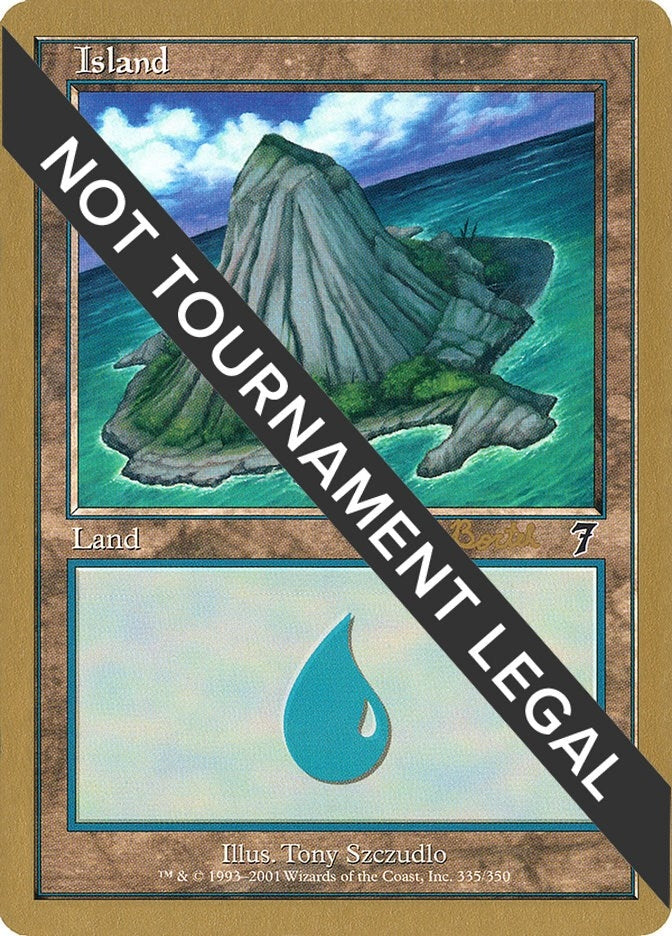 Image for Island (335) - 2001 Antoine Ruel (7ED) [World Championship Decks]