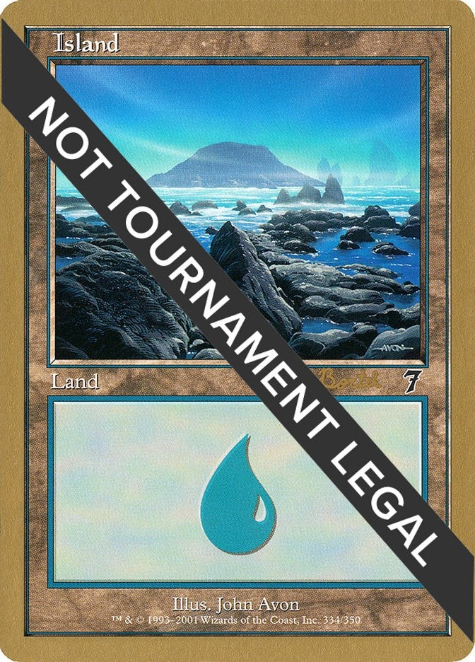 Image for Island (334) - 2001 Antoine Ruel (7ED) [World Championship Decks]