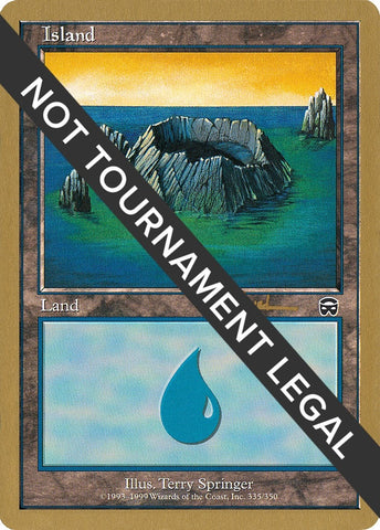 Image for Island (335) - 2001 Antoine Ruel (MMQ) [World Championship Decks]