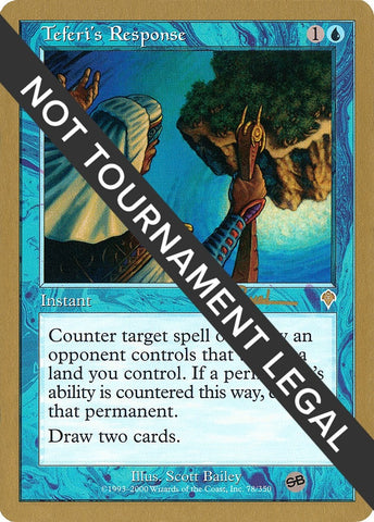 Image for Teferi's Response - 2001 Antoine Ruel (INV) (SB) [World Championship Decks]