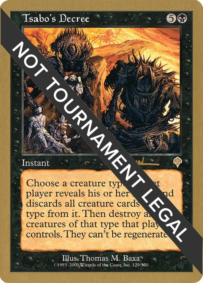 Image for Tsabo's Decree - 2001 Antoine Ruel (INV) - Magic: The Gathering