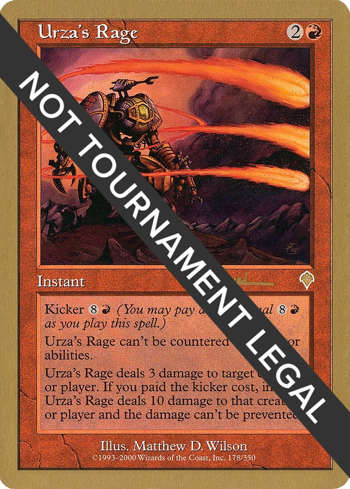 Image for Urza's Rage - 2001 Antoine Ruel (INV) [World Championship Decks]