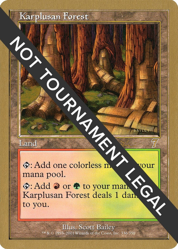 Image for Karplusan Forest - 2001 Jan Tomcani (7ED) [World Championship Decks]