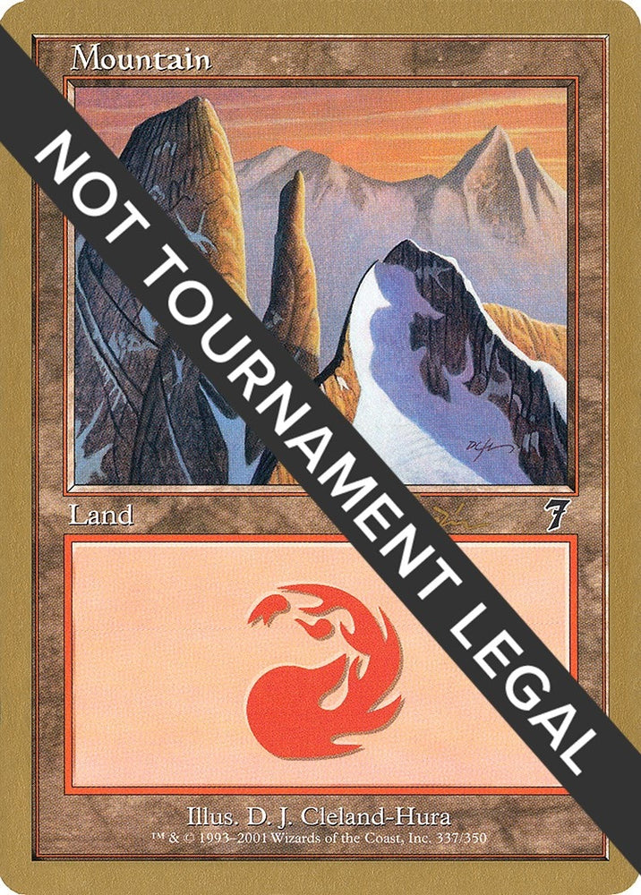 Image for Mountain (337) - 2001 Jan Tomcani (7ED) [World Championship Decks]