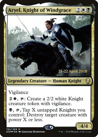 Image for Aryel, Knight of Windgrace (192) [Prerelease Cards]