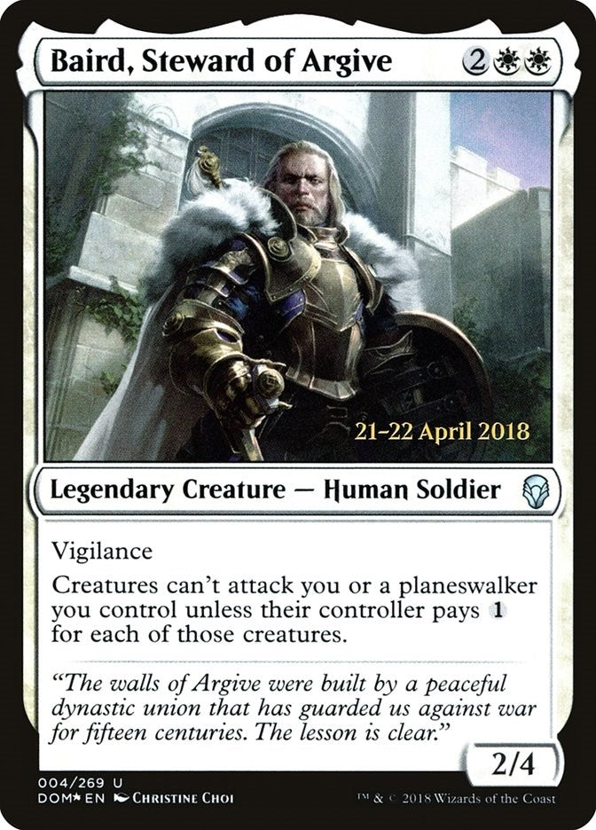 Image for Baird, Steward of Argive (4) [Prerelease Cards]