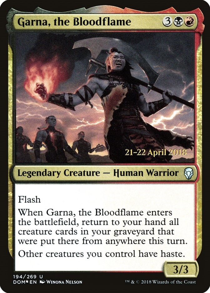 Image for Garna, the Bloodflame (194) [Prerelease Cards]