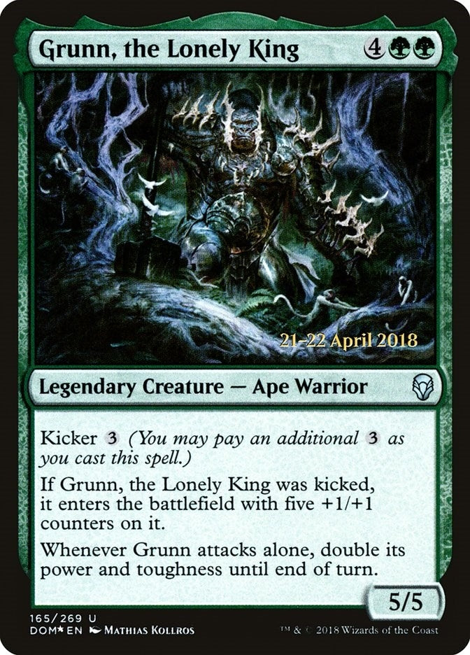 Image for Grunn, the Lonely King (165) [Prerelease Cards]