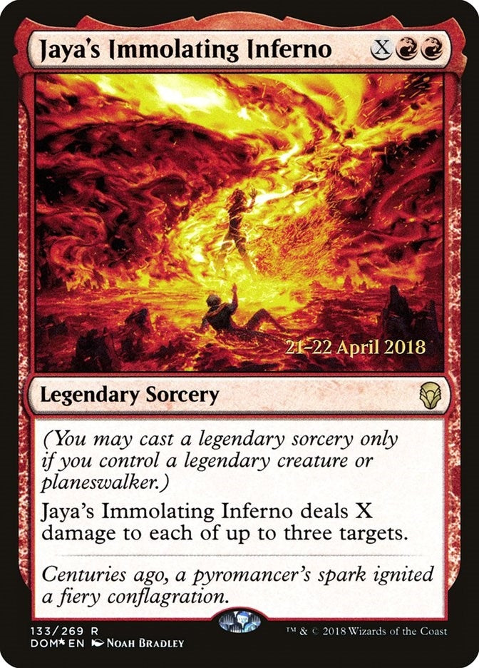 Image for Jaya's Immolating Inferno (133) [Prerelease Cards]