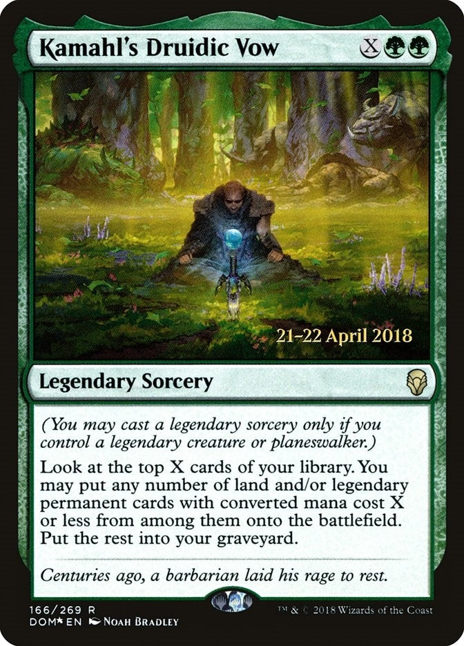 Image for Kamahl's Druidic Vow (166) [Prerelease Cards]