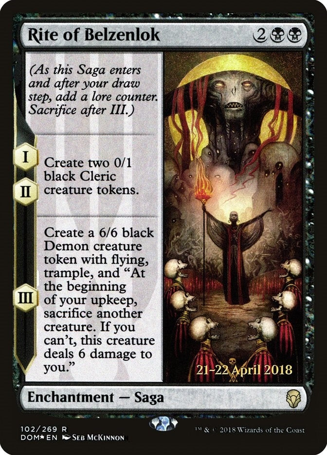 Image for Rite of Belzenlok (102) [Prerelease Cards]