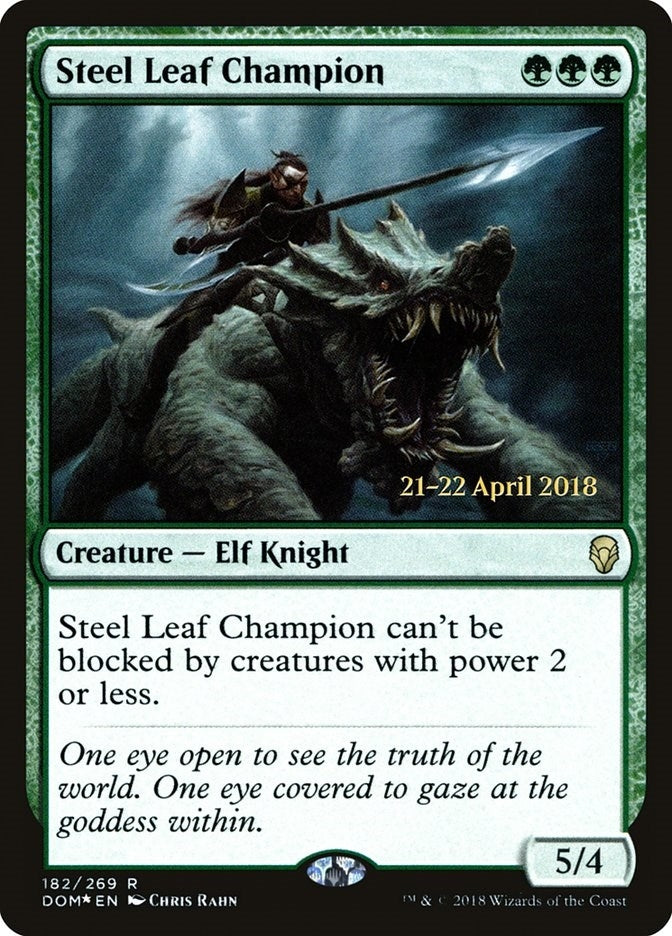 Image for Steel Leaf Champion (182) [Prerelease Cards]