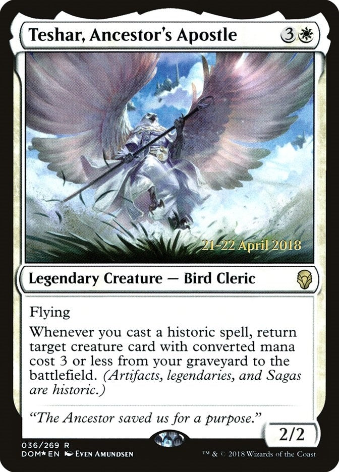 Image for Teshar, Ancestor's Apostle (36) [Prerelease Cards]