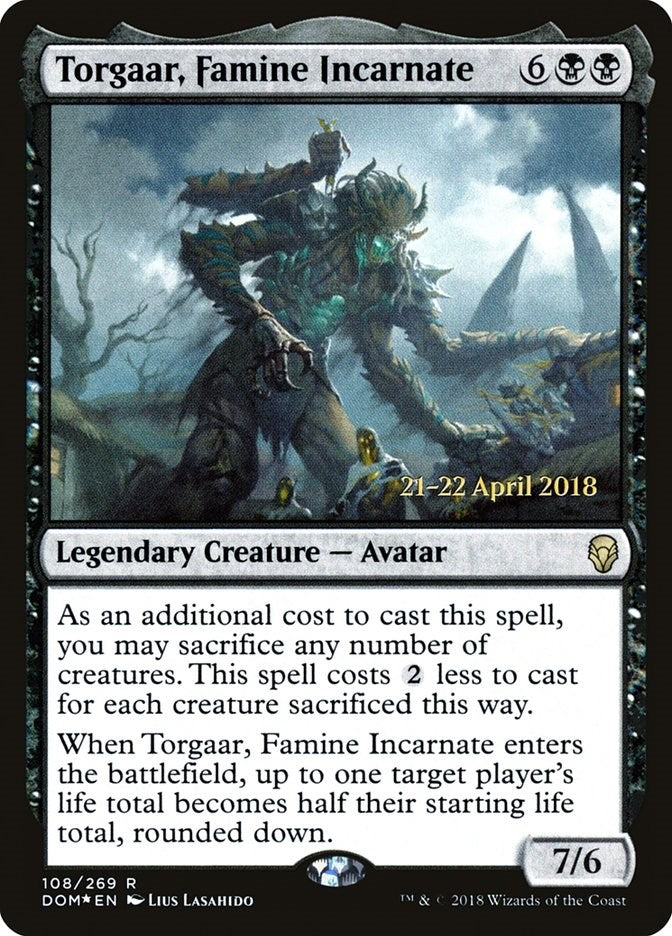 Image for Torgaar, Famine Incarnate (108) [Prerelease Cards]