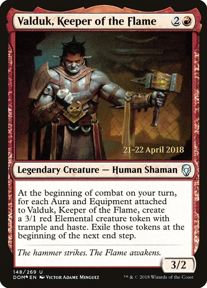 Image for Valduk, Keeper of the Flame (148) [Prerelease Cards]