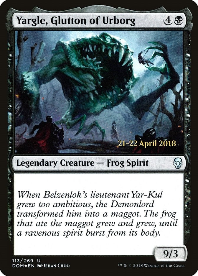 Image for Yargle, Glutton of Urborg (113) [Prerelease Cards]