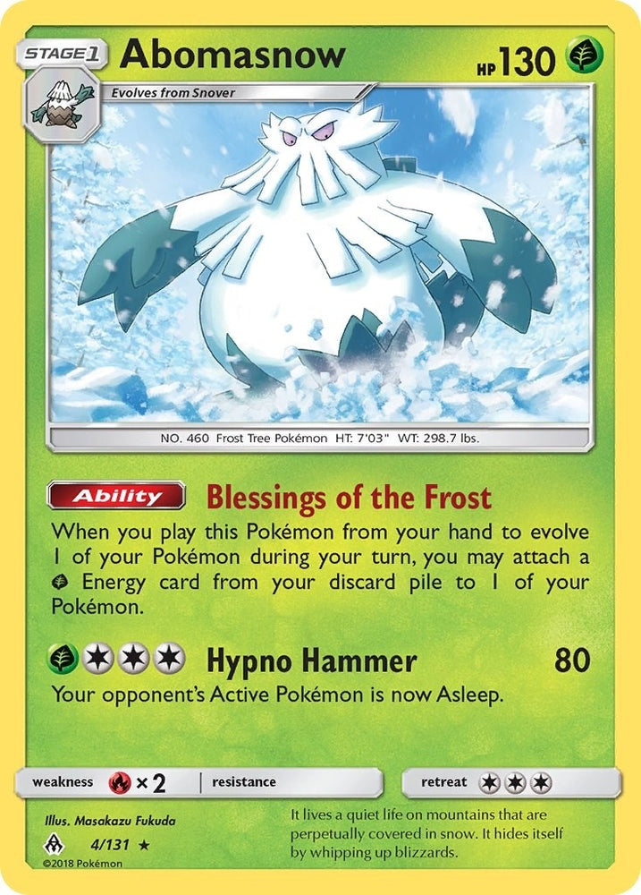 Image for Abomasnow (4/131) [SM - Forbidden Light]