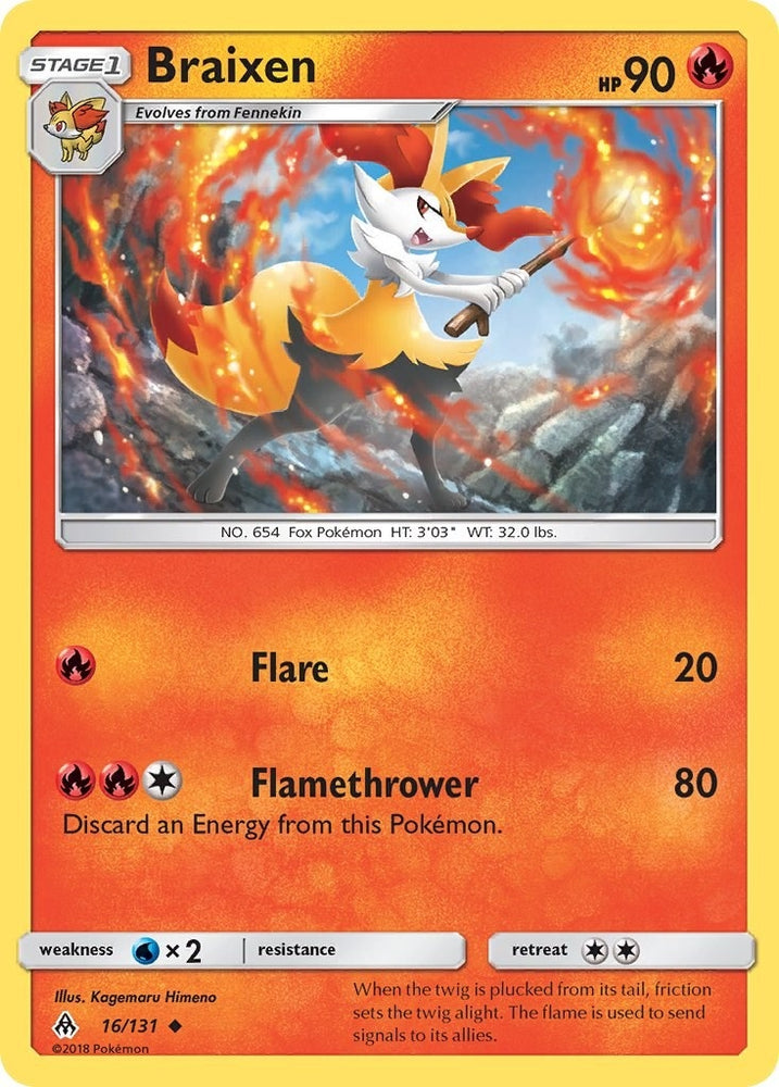 Image for Braixen (16/131) [SM - Forbidden Light]