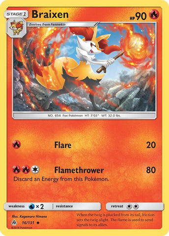 Image for Braixen (16/131) [SM - Forbidden Light]