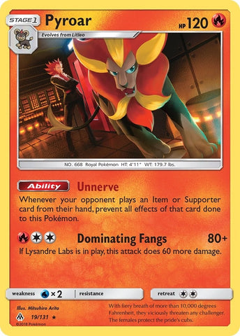 Image for Pyroar (19/131) [SM - Forbidden Light]
