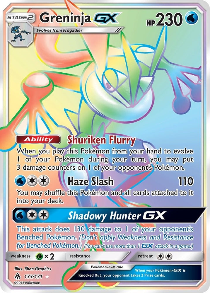 Image for Greninja GX (Secret) (133/131) [SM - Forbidden Light]