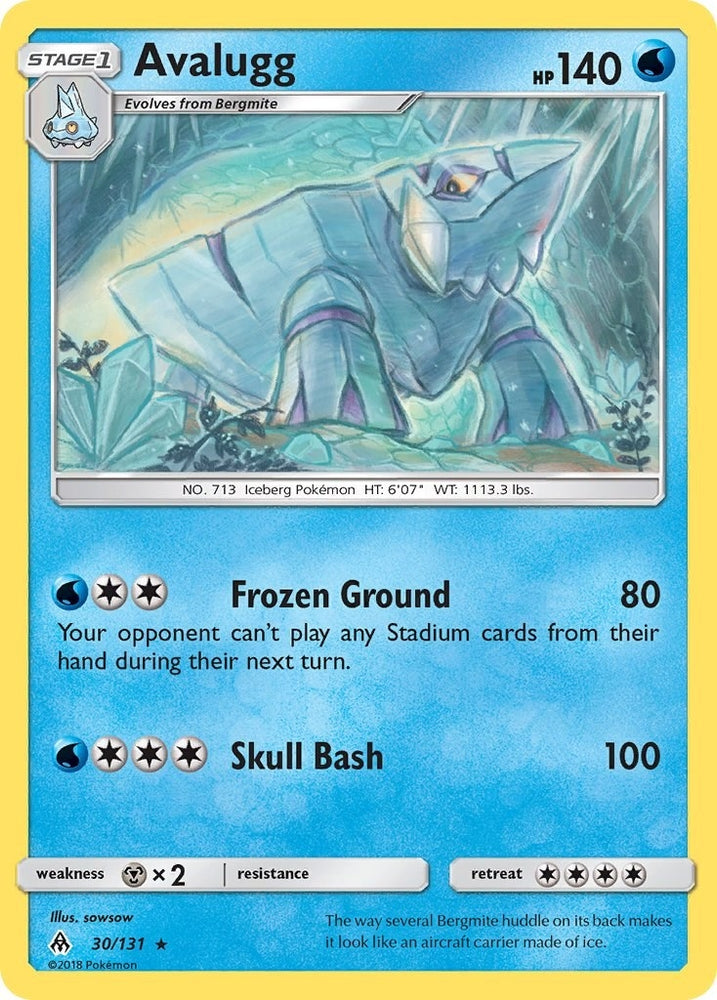 Image for Avalugg (30/131) [SM - Forbidden Light]