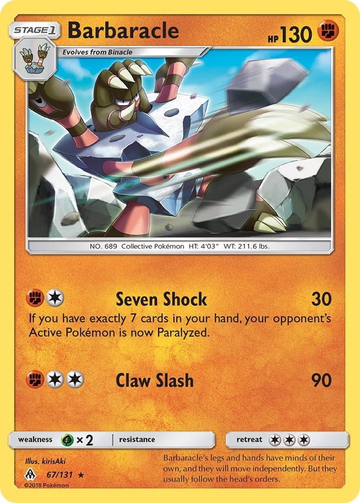 Image for Barbaracle (67/131) [SM - Forbidden Light]