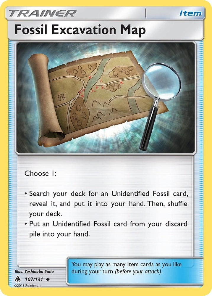 Image for Fossil Excavation Map (107/131) [SM - Forbidden Light]