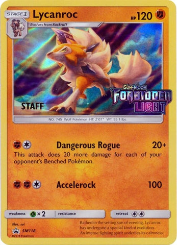 Image for Lycanroc - SM118 (Prerelease) [Staff] (SM118) [SM Promos]