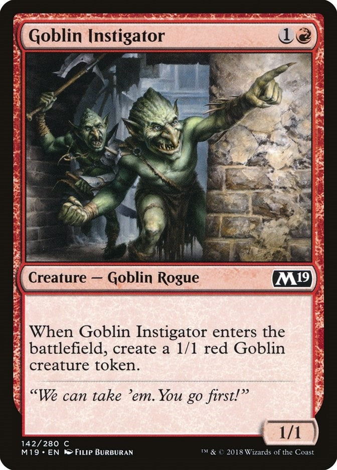 Image for Goblin Instigator (142) [Core Set 2019]