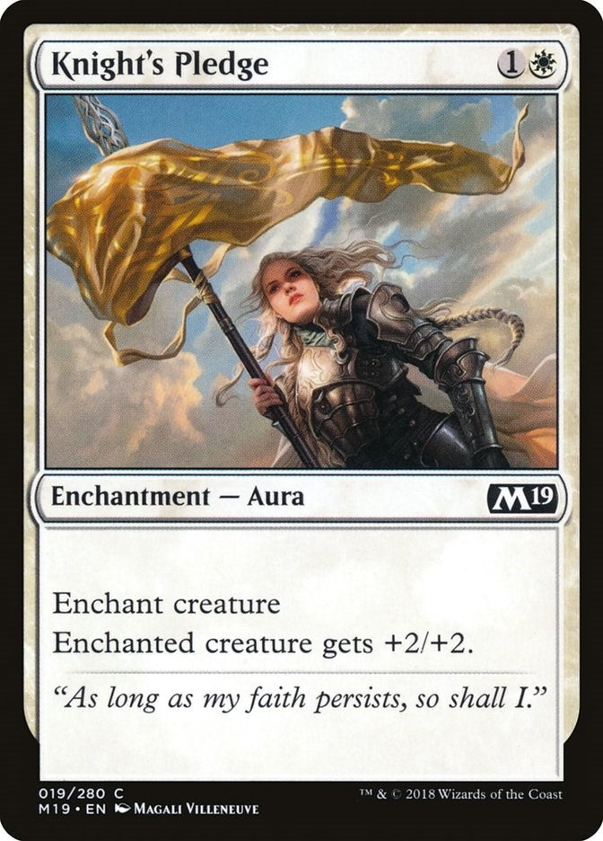 Image for Knight's Pledge (19) [Core Set 2019]