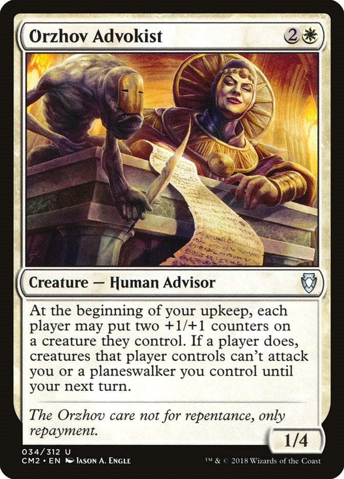 Image for Orzhov Advokist (34) [Commander Anthology Volume II]